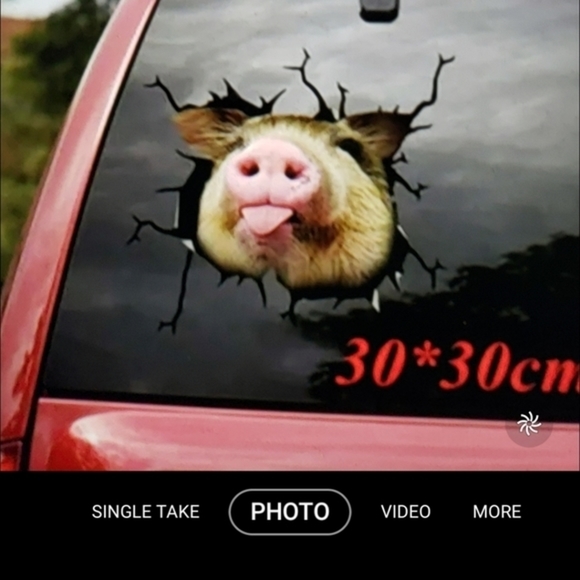NWOT 3D Pig car Sticker Decal - Picture 2 of 4